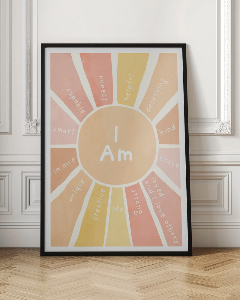 Sun Affirmations - Stretched Canvas, Poster or Fine Art Print I Heart Wall Art