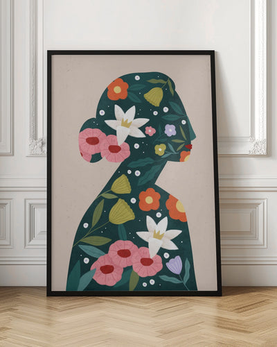 Filled With Flowers - Stretched Canvas, Poster or Fine Art Print I Heart Wall Art