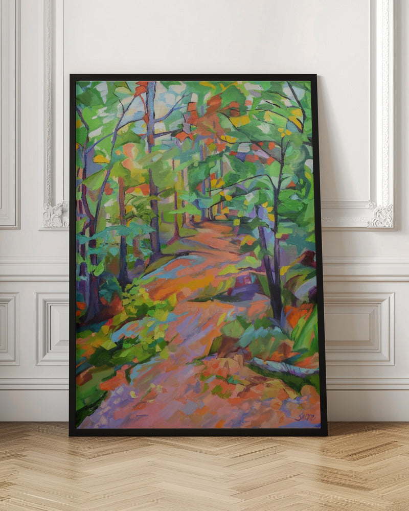 Forest Walk - Stretched Canvas, Poster or Fine Art Print I Heart Wall Art