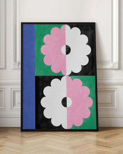 Symmetry Blossoms - Stretched Canvas, Poster or Fine Art Print I Heart Wall Art