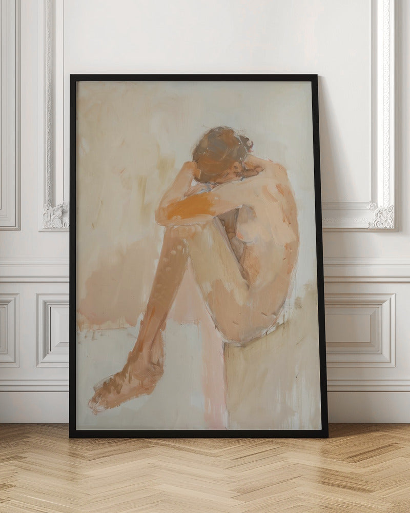 Woman In Bathroom - Stretched Canvas, Poster or Fine Art Print I Heart Wall Art