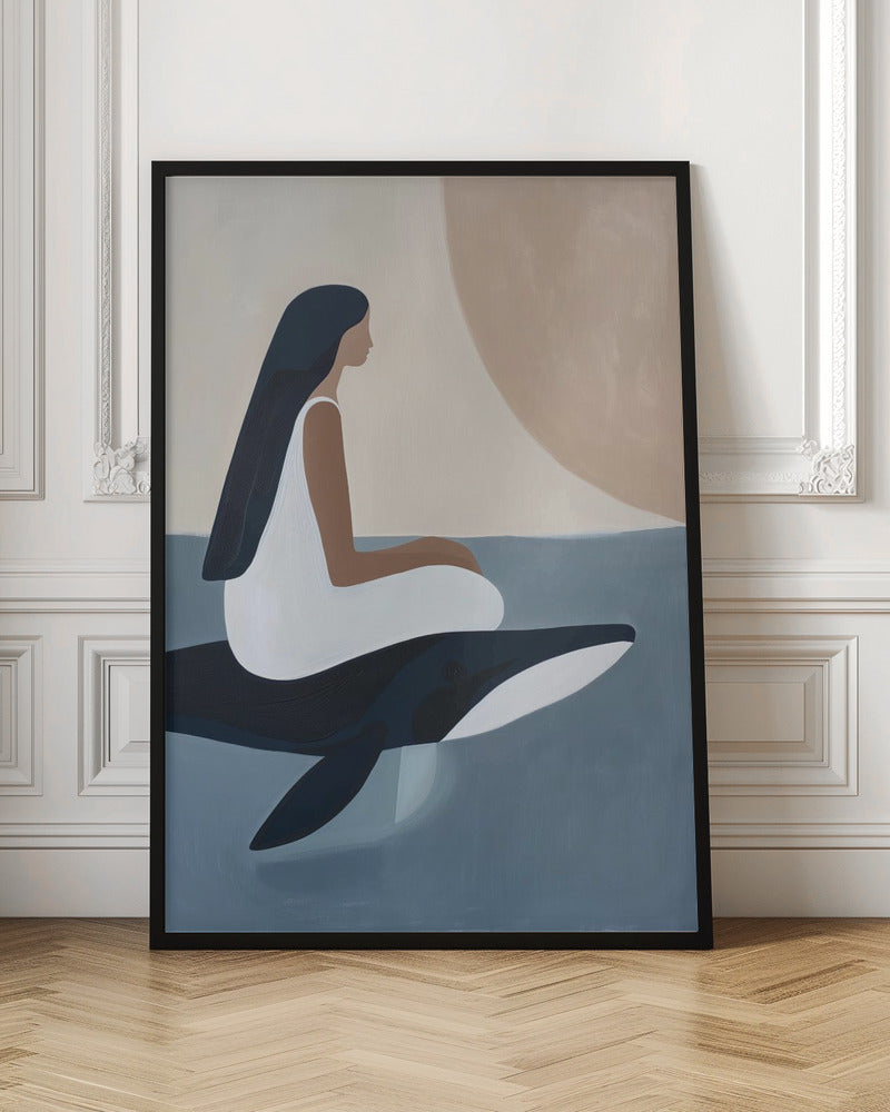 Whale Rider - Stretched Canvas, Poster or Fine Art Print I Heart Wall Art