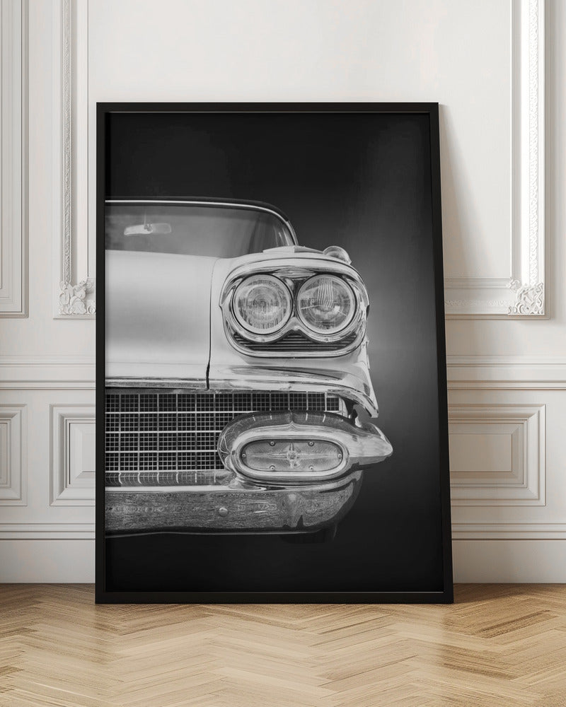 American classic car Bonneville 1958 Convertible - Stretched Canvas, Poster or Fine Art Print I Heart Wall Art