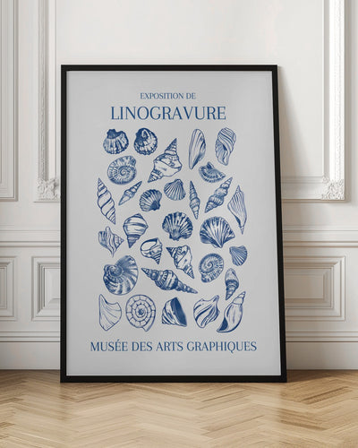 Lino Seashell Art Market - Stretched Canvas, Poster or Fine Art Print I Heart Wall Art