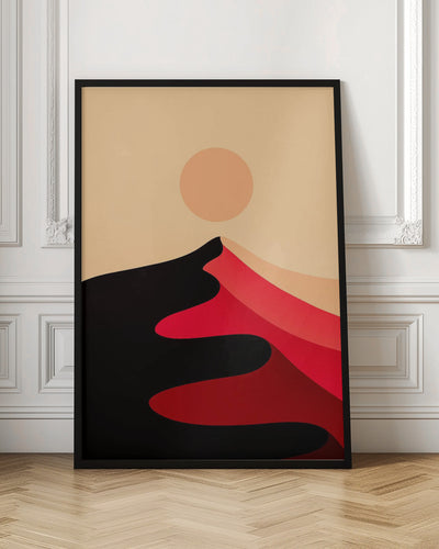 Red Sand Peak - Stretched Canvas, Poster or Fine Art Print I Heart Wall Art