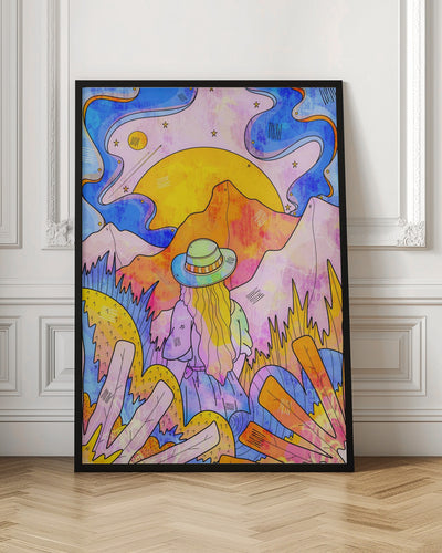 The Vibrant Planet Wanderer - Stretched Canvas, Poster or Fine Art Print I Heart Wall Art