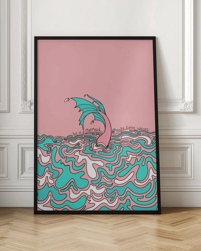 Make Some Waves - Stretched Canvas, Poster or Fine Art Print I Heart Wall Art