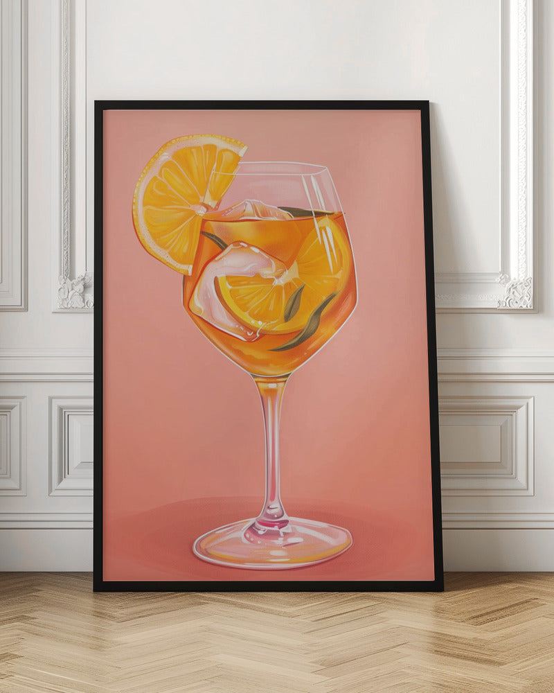 Aperol Spritz - Jolly and Dash - Stretched Canvas, Poster or Fine Art Print I Heart Wall Art