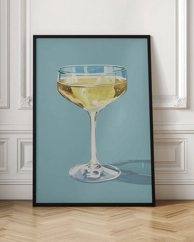 Champagne - Jolly and Dash - Stretched Canvas, Poster or Fine Art Print I Heart Wall Art