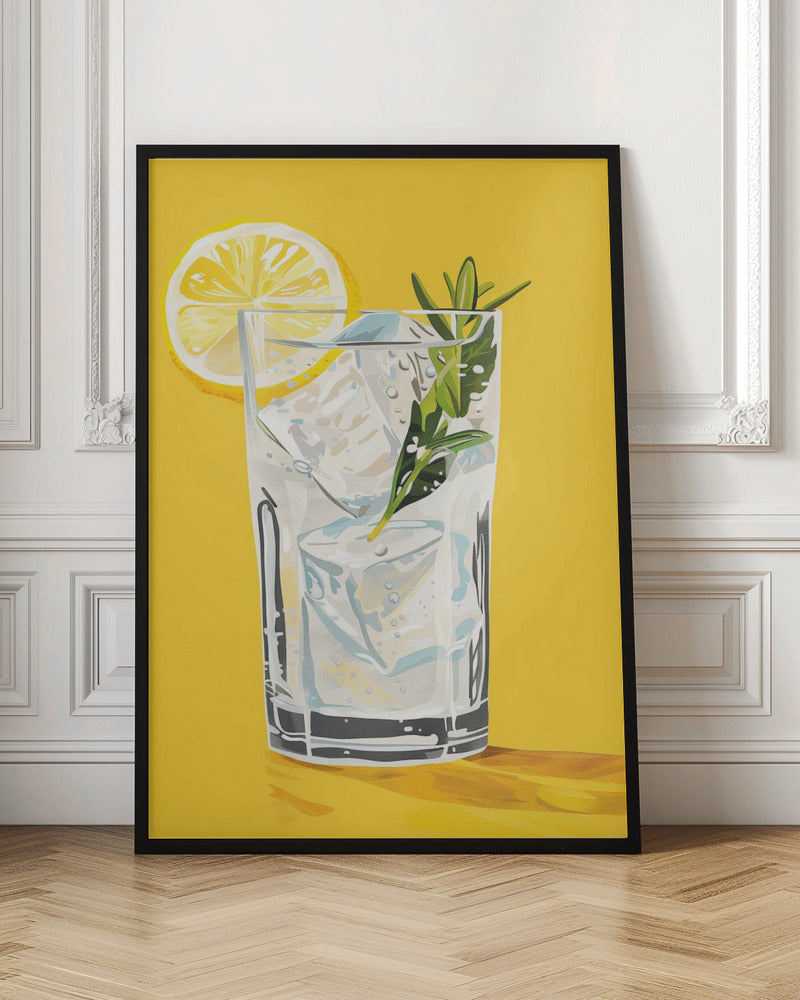 Gin and Tonic - Jolly and Dash - Stretched Canvas, Poster or Fine Art Print I Heart Wall Art