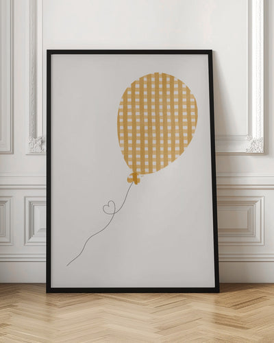 Vichy Balloon - Stretched Canvas, Poster or Fine Art Print I Heart Wall Art