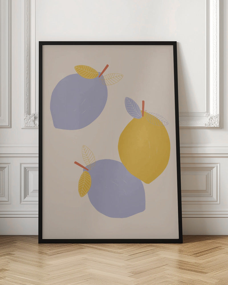 Lemons - Stretched Canvas, Poster or Fine Art Print I Heart Wall Art