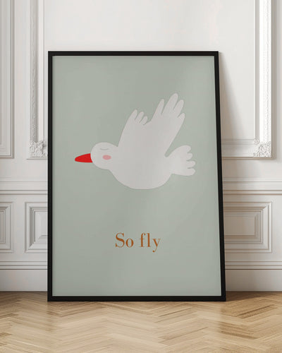 So Fly - Stretched Canvas, Poster or Fine Art Print I Heart Wall Art