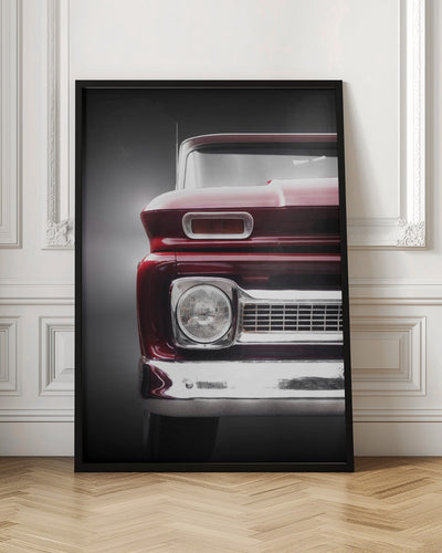 American Pickup truck C20 1966 Custom - Stretched Canvas, Poster or Fine Art Print I Heart Wall Art