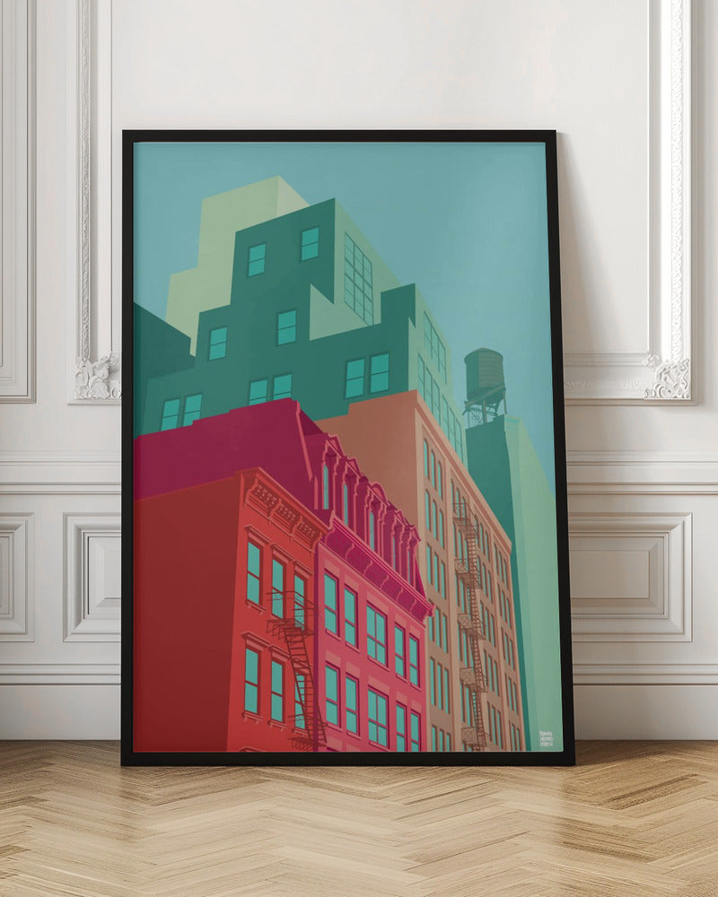 New York Mulberrystreet - Stretched Canvas, Poster or Fine Art Print I Heart Wall Art