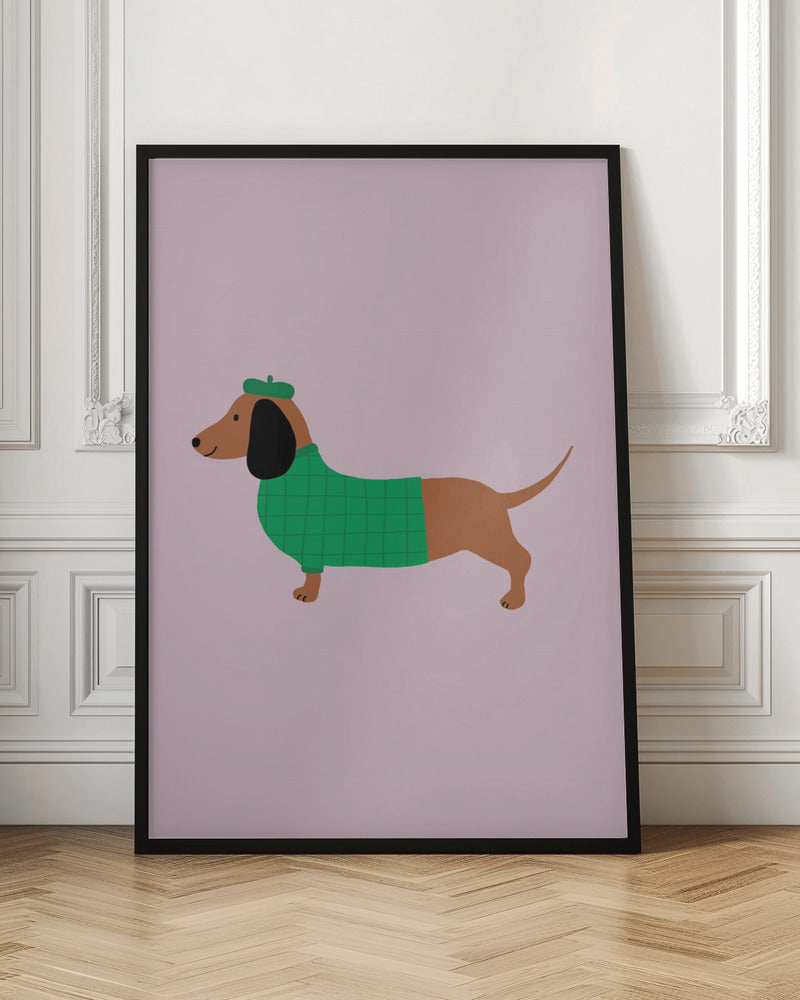 Dachshund - Stretched Canvas, Poster or Fine Art Print I Heart Wall Art