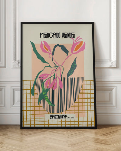 Mercado verde Barcelona - Stretched Canvas, Poster or Fine Art Print I Heart Wall Art