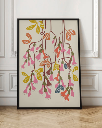 Fuchsia Flower affection light - Stretched Canvas, Poster or Fine Art Print I Heart Wall Art