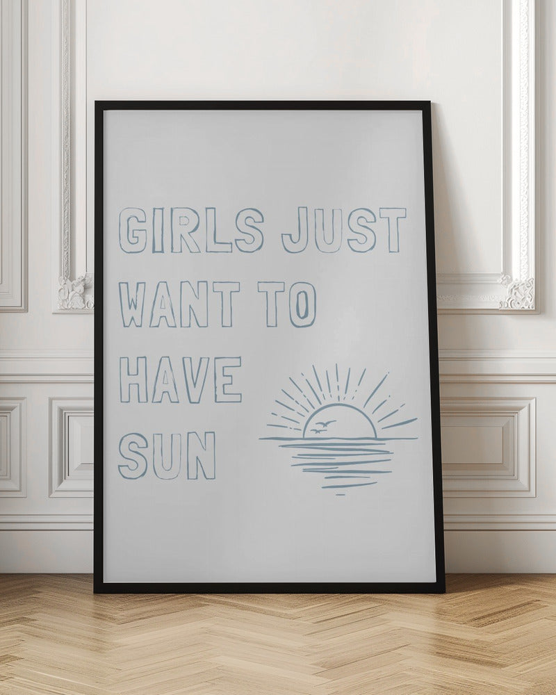 Girls Just - Stretched Canvas, Poster or Fine Art Print I Heart Wall Art