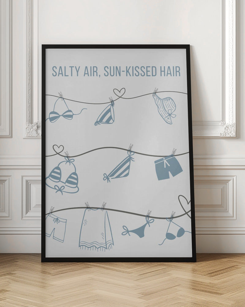 Salty Air - Clothesline - Stretched Canvas, Poster or Fine Art Print I Heart Wall Art