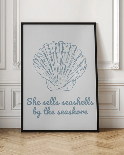 She Sells Seashells - Stretched Canvas, Poster or Fine Art Print I Heart Wall Art