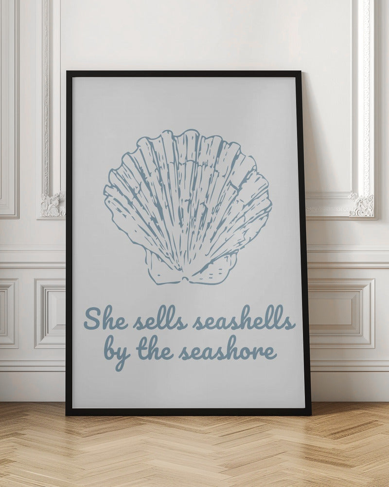 She Sells Seashells - Stretched Canvas, Poster or Fine Art Print I Heart Wall Art