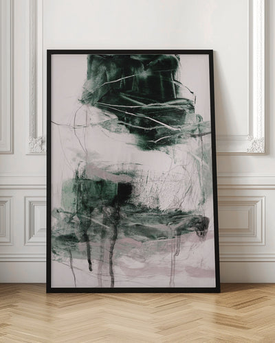 Green Abstract - Stretched Canvas, Poster or Fine Art Print I Heart Wall Art