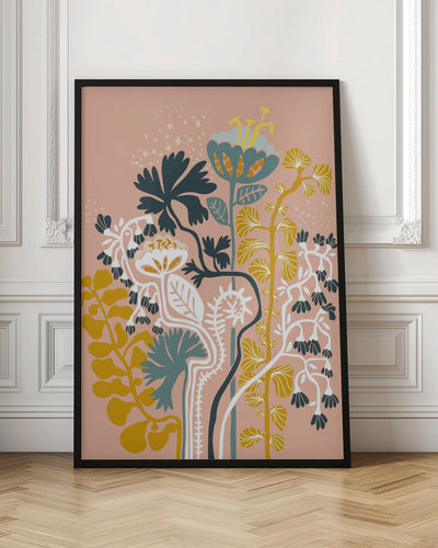 Stockholm garden day blush - Stretched Canvas, Poster or Fine Art Print I Heart Wall Art