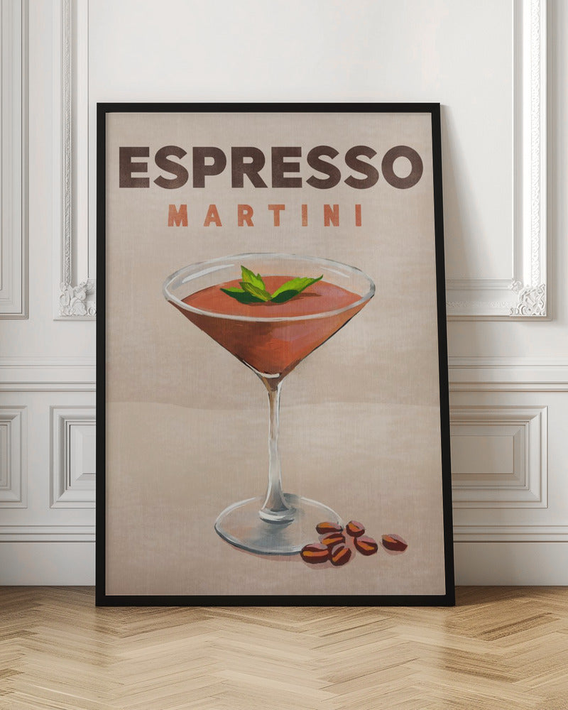 Espresso Martini Cocktail Bar Decor - Stretched Canvas, Poster or Fine Art Print I Heart Wall Art