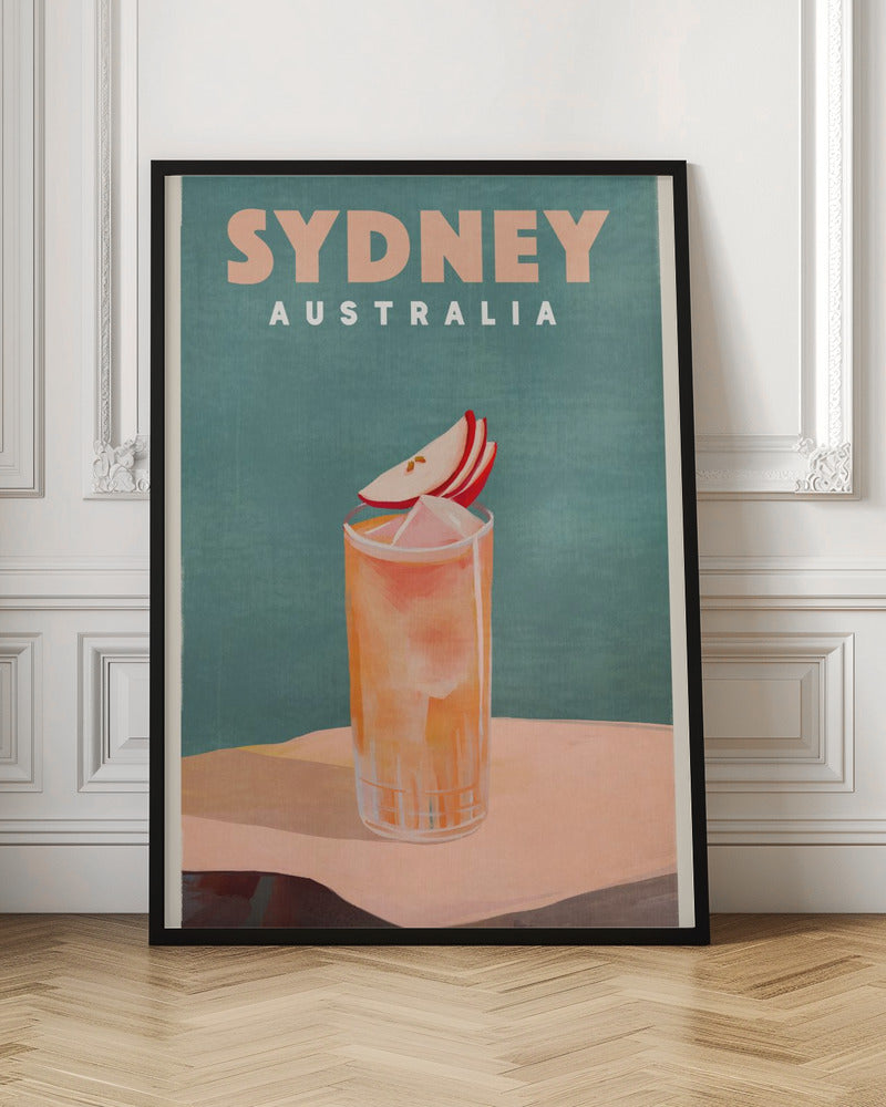 Sydney Australia Cocktail Bar Decor - Stretched Canvas, Poster or Fine Art Print I Heart Wall Art