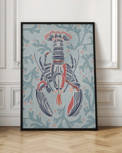 Crustacean Core mint - Stretched Canvas, Poster or Fine Art Print I Heart Wall Art