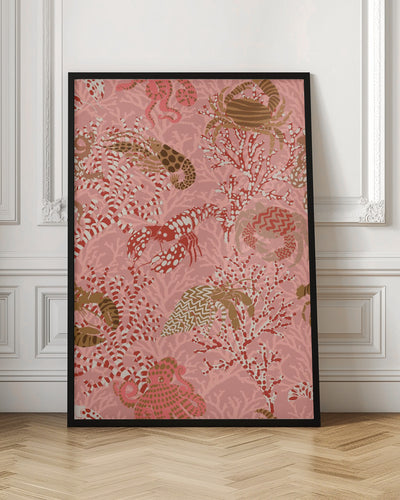 Vibrant coral reef pattern - Stretched Canvas, Poster or Fine Art Print I Heart Wall Art