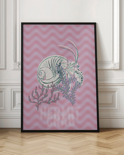 Sea life hermit crab Neptune&#039;s joy - Stretched Canvas, Poster or Fine Art Print I Heart Wall Art