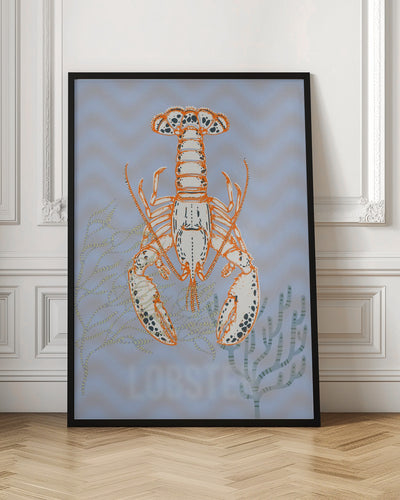 Sea life lobster Neptune&#039;s joy - Stretched Canvas, Poster or Fine Art Print I Heart Wall Art