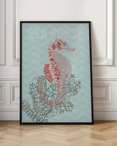 Sea life sea horse Neptune&#039;s joy - Stretched Canvas, Poster or Fine Art Print I Heart Wall Art