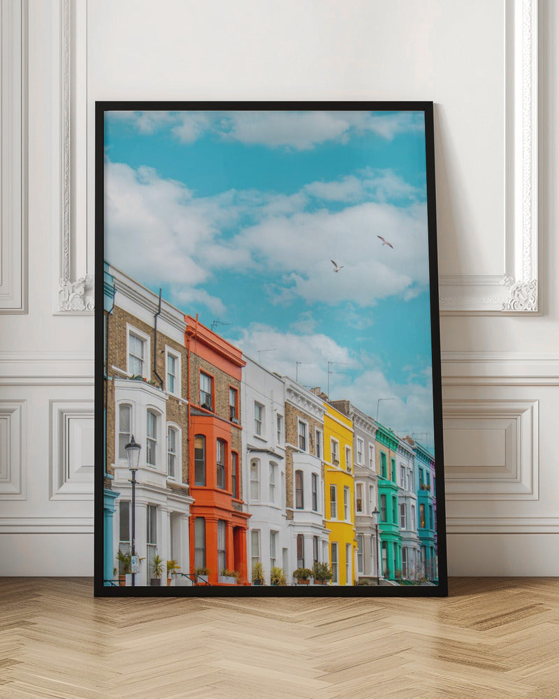 Rainbow Row - Stretched Canvas, Poster or Fine Art Print I Heart Wall Art