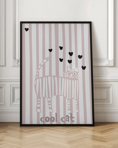 Cool cat - Stretched Canvas, Poster or Fine Art Print I Heart Wall Art