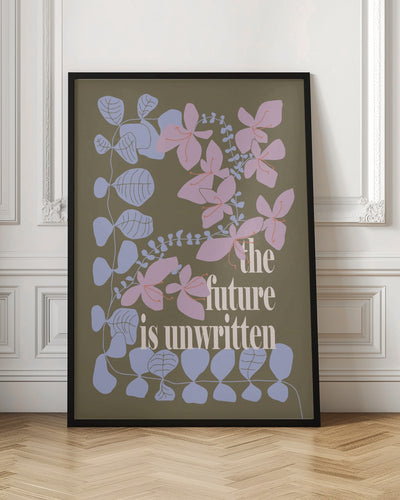 The future is unwritten - Stretched Canvas, Poster or Fine Art Print I Heart Wall Art