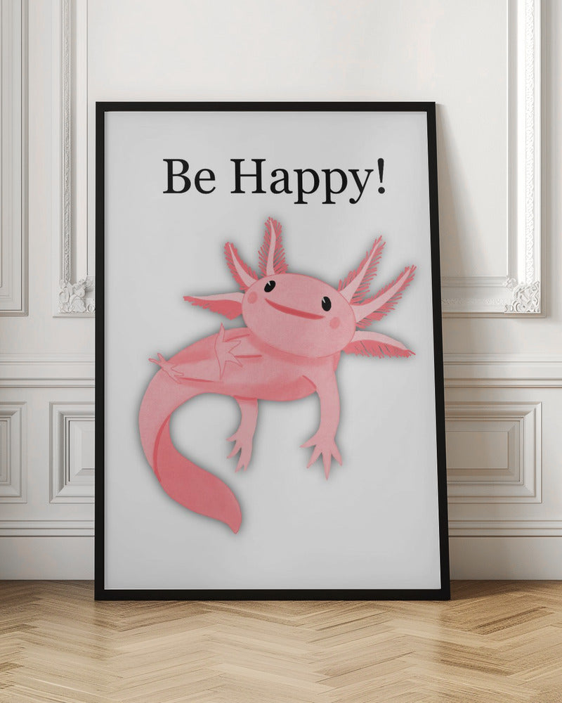 Be Happy! - Stretched Canvas, Poster or Fine Art Print I Heart Wall Art