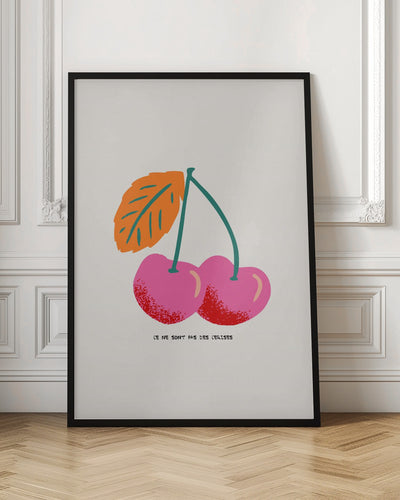 Ce ne sont pas des cerises - Stretched Canvas, Poster or Fine Art Print I Heart Wall Art