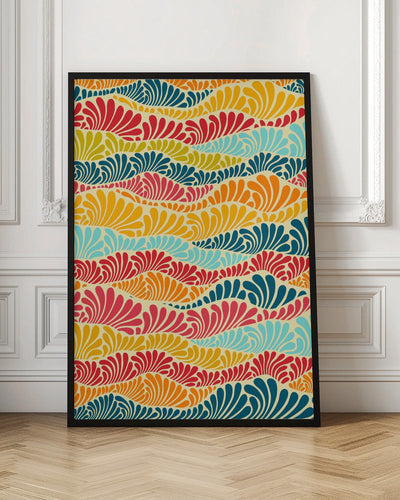 Leafy Mosaic - Stretched Canvas, Poster or Fine Art Print I Heart Wall Art