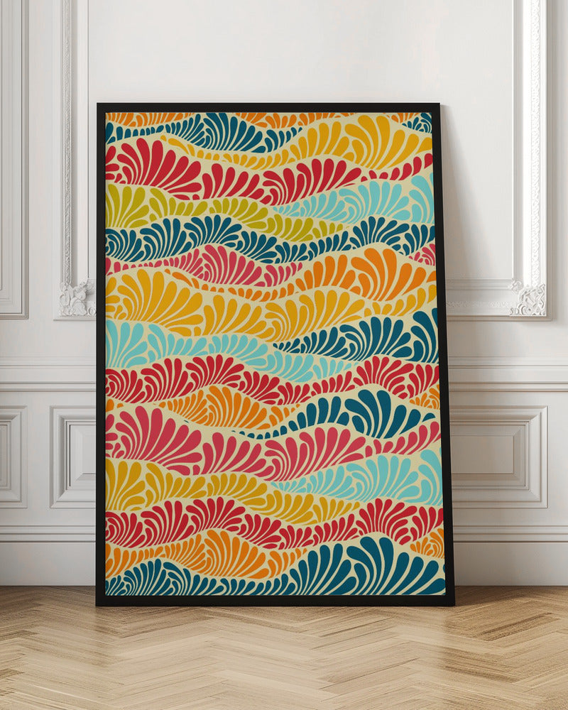 Leafy Mosaic - Stretched Canvas, Poster or Fine Art Print I Heart Wall Art
