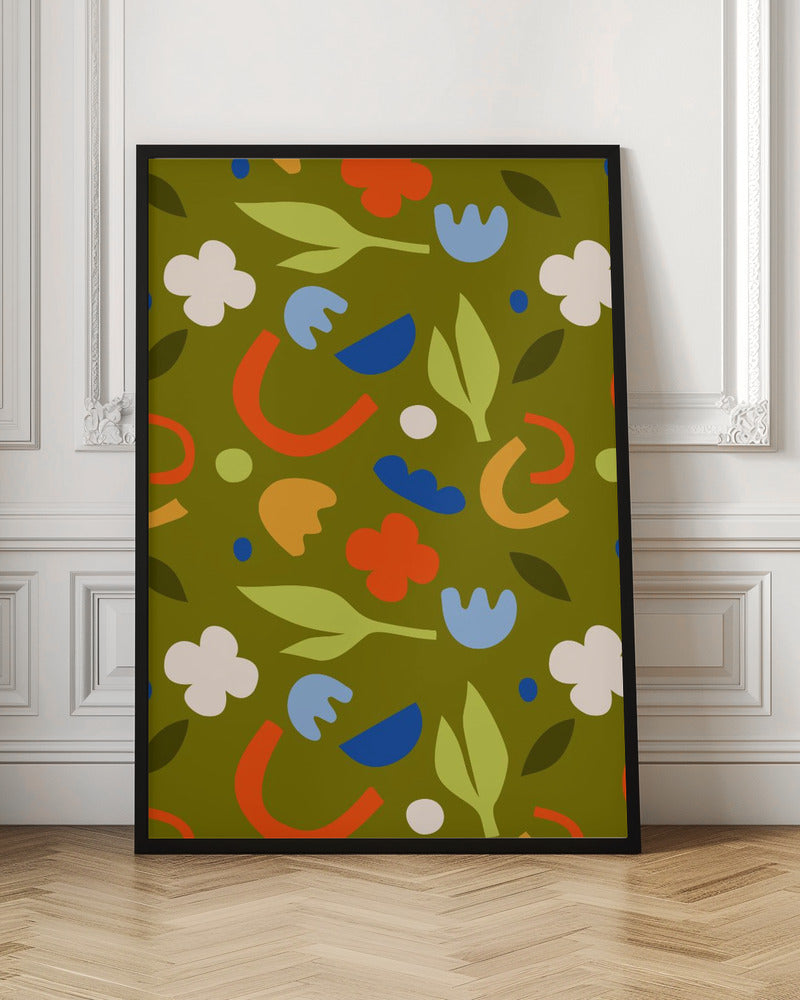 Olive Meadow - Stretched Canvas, Poster or Fine Art Print I Heart Wall Art