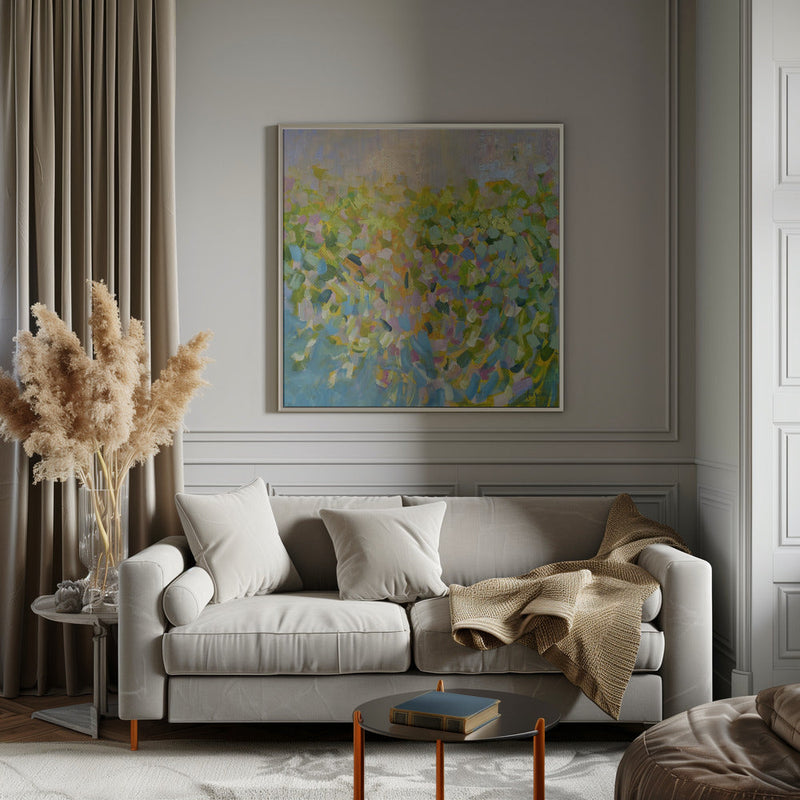Colorful Reflections - Square Stretched Canvas, Poster or Fine Art Print I Heart Wall Art