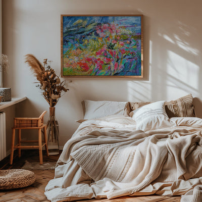 Expressionist Colorful Abstract - Stretched Canvas, Poster or Fine Art Print I Heart Wall Art