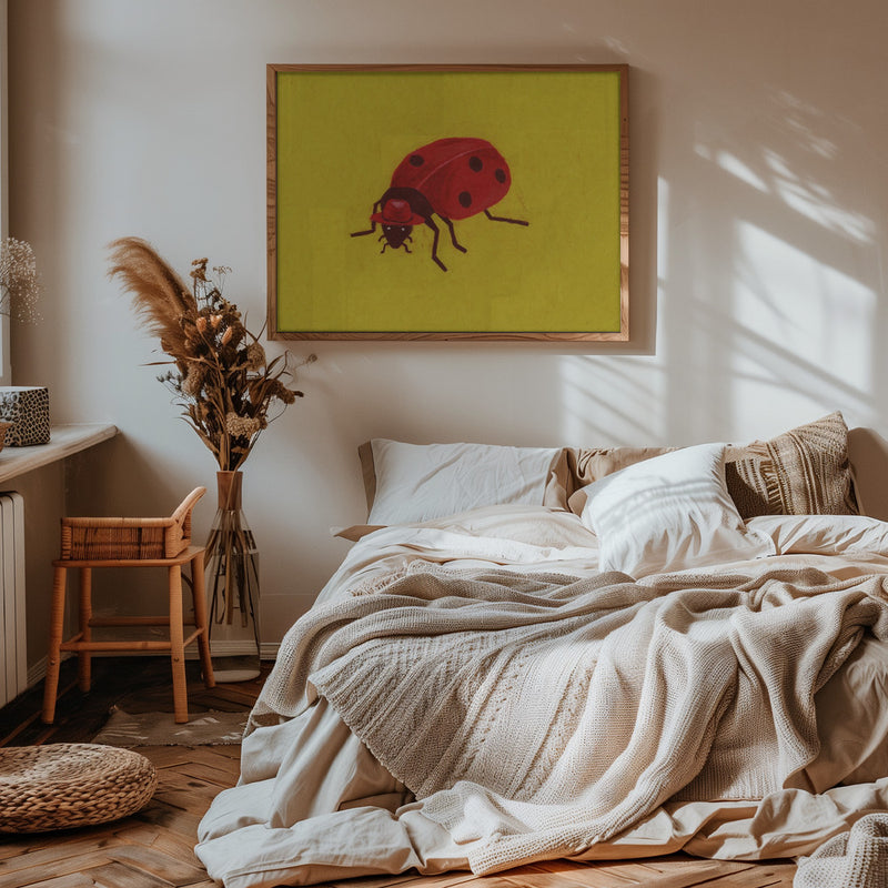 Ladybird - Stretched Canvas, Poster or Fine Art Print I Heart Wall Art