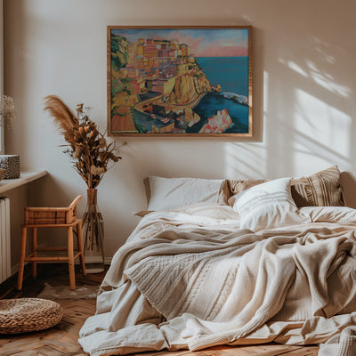 Manarola Italy - Stretched Canvas, Poster or Fine Art Print I Heart Wall Art