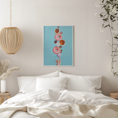 Weekend donuts - Stretched Canvas, Poster or Fine Art Print I Heart Wall Art