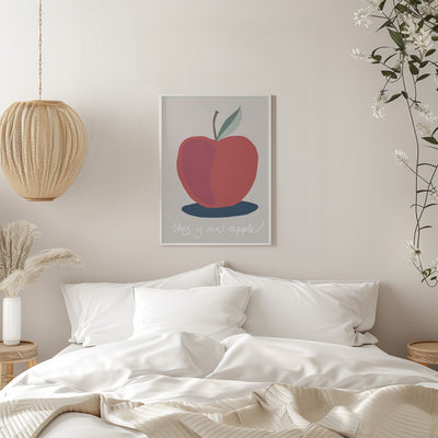 This is an Apple - Stretched Canvas, Poster or Fine Art Print I Heart Wall Art