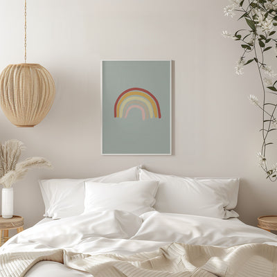 Rainbow Green - Stretched Canvas, Poster or Fine Art Print I Heart Wall Art